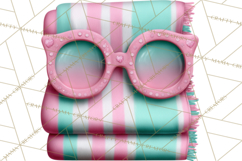 Beach Reading Clipart Coastal Book PNG Graphics Product Image 3
