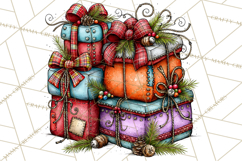 Christmas Wine Night Clipart PNG, Alcohol Christmas Png Product Image 4