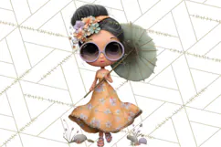 Beach Diva Summer Girls PNG Beach Glam Clipart Product Image 4