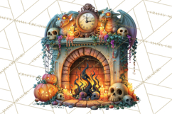 Gothic Halloween Carnival Clipart Haunted Circus PNG Product Image 5