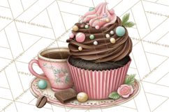 Coffee and Chocolate Clipart PNG Cafe Drinks Dessert Art Product Image 4