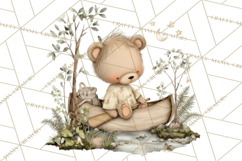 Pacific Northwest Teddy Bear Woodland Clipart Product Image 4