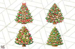 Sports & Occupations Christmas Trees Clipart Product Image 1