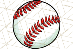 Baseball Mom Clipart PNG with Baseball Gear, Baseball Mama Product Image 5