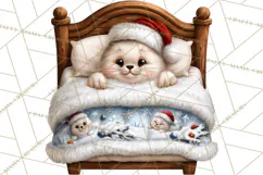 Christmas Bedtime Clipart PNG Product Image 2