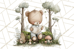 Pacific Northwest Teddy Bear Woodland Clipart Product Image 5