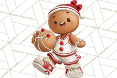 Christmas Gingerbread Clipart PNG, Cute Christmas Characters Product Image 2