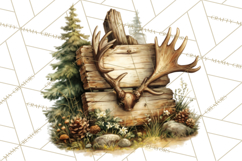 Rustic Homestead Living Clipart | Farm Cabin Png Designs Product Image 5