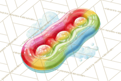 Summer Pool Party Clipart PNG, Rainbow Summer Png Designs Product Image 5