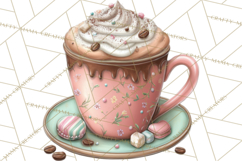 Coffee and Chocolate Clipart PNG Cafe Drinks Dessert Art Product Image 2
