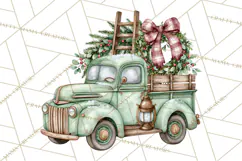 Vintage Truck Christmas PNG Product Image 3