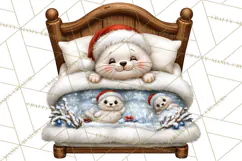 Christmas Bedtime Clipart PNG Product Image 3