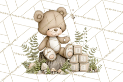 Pacific Northwest Teddy Bear Woodland Clipart Product Image 2