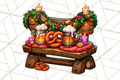 German Christmas Beer Fest Gingerbread PNG Clipart Product Image 3