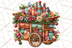 Christmas Cocktail Bar Clipart PNG Elements Product Image 3