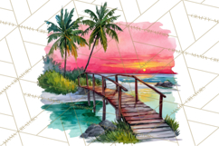Watercolor Inspirational Landscapes, Sublimation Designs Product Image 3