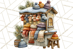 Scandinavian Christmas Market Clipart PNG Illustrations Product Image 4