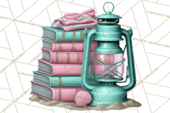 Beach Reading Clipart Coastal Book PNG Graphics Product Image 4