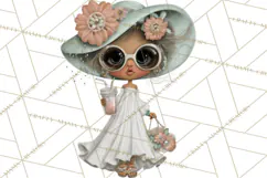 Beach Diva Summer Girls PNG Beach Glam Clipart Product Image 4