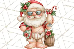 Christmas Characters PNG, Tropical Christmas Clipart Product Image 5