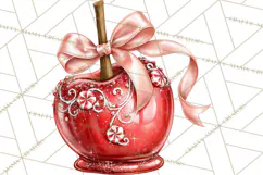 Peppermint Christmas Bakery Clipart PNG, Candy Cane Sweets Product Image 5