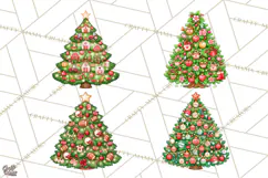 Sports & Occupations Christmas Trees Clipart Product Image 1