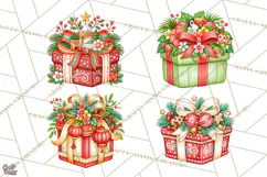 World Christmas Gifts Clipart PNG Product Image 1