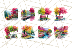 Watercolor Inspirational Landscapes, Sublimation Designs Product Image 2