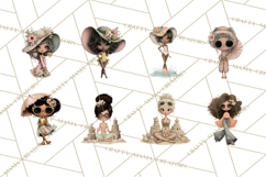 Beach Diva Summer Girls PNG Beach Glam Clipart Product Image 2