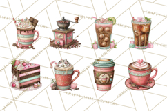 Coffee and Chocolate Clipart PNG Cafe Drinks Dessert Art Product Image 2