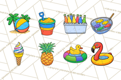 Summer Beach Toys Clipart PNG Graphics Product Image 3