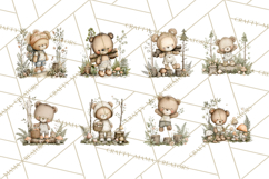 Pacific Northwest Teddy Bear Woodland Clipart Product Image 3