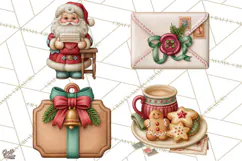 Christmas Mailroom Clipart, North Pole Santa Mail PNG Product Image 1