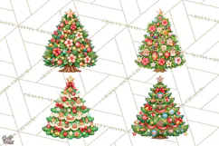 Christmas Tree World Travel Clipart PNG Product Image 1