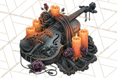 Gothic Halloween Carnival Clipart Haunted Circus PNG Product Image 3