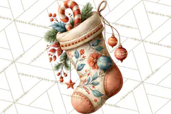 Scandinavian Christmas Market Clipart PNG Illustrations Product Image 3