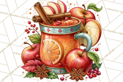 Christmas Cocktail Bar Clipart PNG Elements Product Image 3