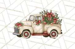 Vintage Truck Christmas PNG Product Image 3