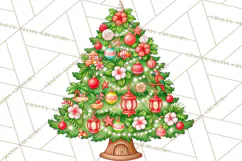 Christmas Tree World Travel Clipart PNG Product Image 4