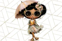 Beach Diva Summer Girls PNG Beach Glam Clipart Product Image 2