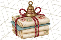 Christmas Mailroom Clipart, North Pole Santa Mail PNG Product Image 3
