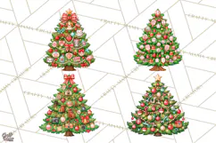 Sports & Occupations Christmas Trees Clipart Product Image 1