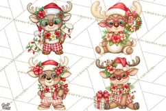 Christmas Characters PNG, Tropical Christmas Clipart Product Image 1