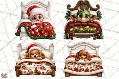 Christmas Bedtime Clipart PNG Product Image 1