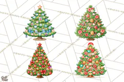 Christmas Tree World Travel Clipart PNG Product Image 1