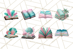 Beach Reading Clipart Coastal Book PNG Graphics Product Image 5