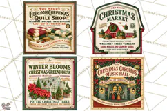 Vintage Christmas Signs PG, Rustic Farmhouse Holiday Sign Product Image 1