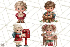 Christmas Mailroom Clipart, North Pole Santa Mail PNG Product Image 1