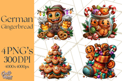 German Christmas Beer Fest Gingerbread PNG Clipart Product Image 1