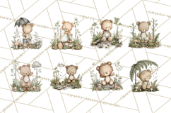 Pacific Northwest Teddy Bear Woodland Clipart Product Image 5